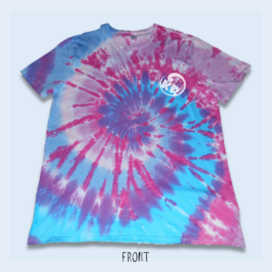 2X-Large Adult – Bubblegum Swirl Tie Dyed Crew Neck Cotton T-Shirt – Design 201