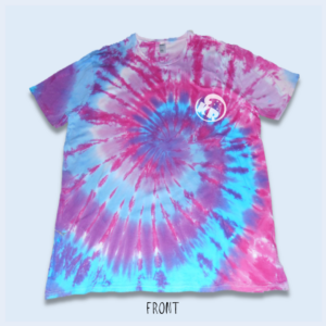3X-Large Adult – Bubblegum Swirl Tie Dyed Crew Neck Cotton T-Shirt – Design 201