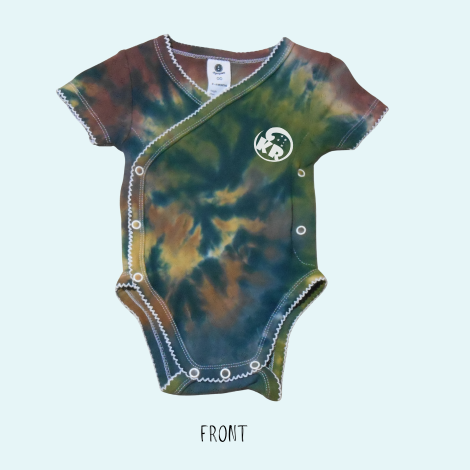Kazza Razza Babys-Size-00-–-Forest-Camo-Spiral-–-Tie-Dyed-Cotton-Bodysuit-–-Design-No-235-FRONT-3643-SS.png