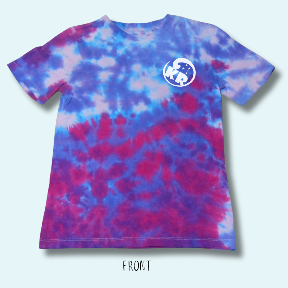 Rubyvale Winter Sunset Tie-Dye Scrunch – Crew Neck – 100% Cotton – Kid T-Shirt – Design No 237