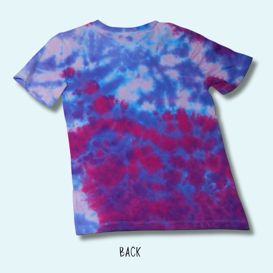 Rubyvale Winter Sunset Tie-Dye Scrunch – Crew Neck – 100% Cotton – Kid T-Shirt – Design No 237 - Image 4