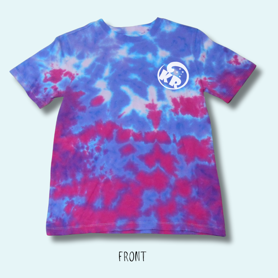Rubyvale Winter Sunset Tie-Dye Scrunch – Crew Neck – 100% Cotton – Teen T-Shirt – Design No 237