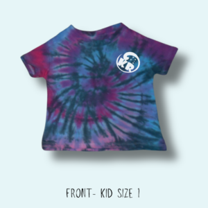Dragon Scales Tie-dye Spiral - Crew Neck Cotton Kid’s T-Shirt - Design 188